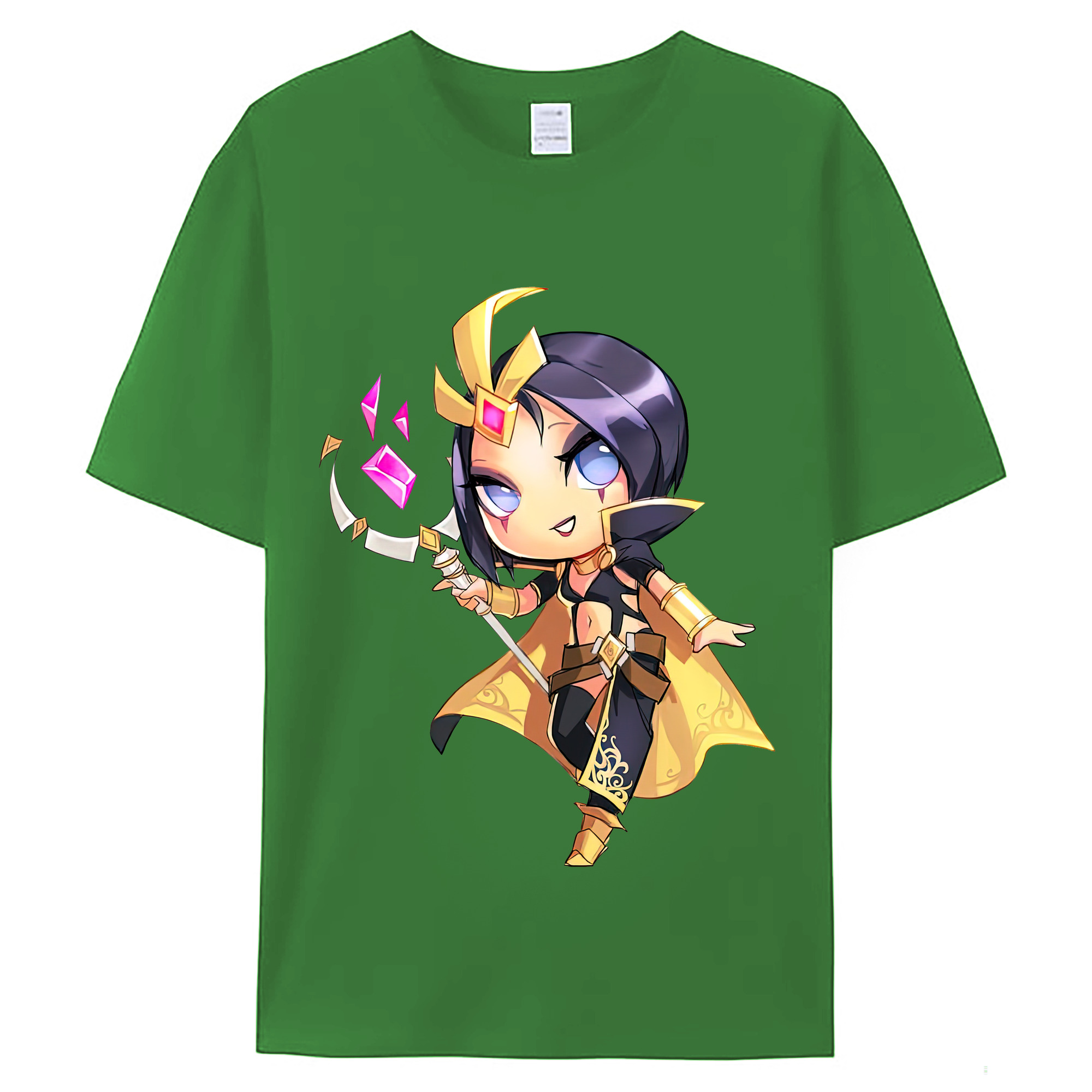 （画像用） リーグ・オブ・レジェンド League of Legends LOL レディースカジュアルプリントTシャツ（綿100％）